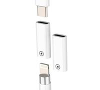 Para Apple Pencil - Adaptador Lightning hembra a USB C hembra (lote de 2) para iPad lápiz capacitivo cargador para iPhone de 1ª generación tipo c cable Jack Recambio Pen 1 Gen