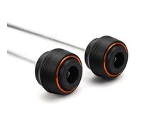 para Aprilia para RS660 RS457 para RSV4 para Fábrica 2009-2025 Protector contra Choques Horquilla Eje Rueda Delantera Y Trasera Motocicleta(-Front Rear-Orange)