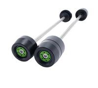 Para Aprilia RSV4 Para Tuono V4 Deslizadores De Eje Rueda Delantera Y Trasera Motocicleta Accesorios Protectores Contra Choques(Green)