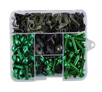 Para Aprilia RSV4R RSV1000R RSV1000 Para Mille RSV 4 4R 1000R 1000 RR RSV4 R 1000RR 1100 RS660 125 Kit Tornillos De Carenado Clips De Tuerca Kit de tornillos de carenado(VERDE)