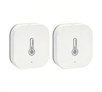 para Aqara para Zigbee Sensor de temperatura y humedad para el hogar listo | Material ABS, rango de -20 °C a 50 °C, precisión de ± 0,3 °C, funciona con pilas, diseño compacto de 10 x 10 x 5 cm