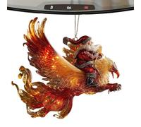 para árbol de Navidad, colgante acrílico de Papá Noel, recuerdo colgante de 3.15 x 3.15 pulgadas con diseño de exhibición, de Papá Noel 2D, juego de con estilo festivo