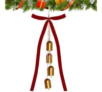 Para árbol de Navidad | Con Campanas De Rústica,Decoraciones De Navidad Vintage Con Campanilla,Para Interior Corona Guirnalda Abrigo De Chimenea Salón Jardín Patio Terraza Porche Boda Granja