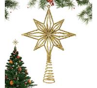 para Árbol De Navidad: Estrella Octogonal Dibujada con Cuerda Y Tapa En Polvo | Decoración De Estrella Ďe 8 Puntas para Árbol Đe Navidad | Decoración Moderna D́e Casa D̄e Vacaciones Ṕara Chimen