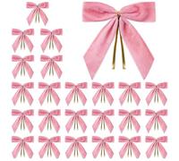 para árbol de Navidad, para árbol de Navidad | decorativos de corona de terciopelo Set de 24, de embalaje de vacaciones para coronas, decoración de interiores