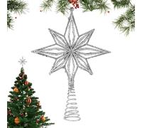 para árbol navideño, de Estrella Octogonal Reutilizable, decoración para árbol de Navidad, Acento Decorativo para Interiores y Exteriores, repisa de Mesa, Oficina, Granja, aparta