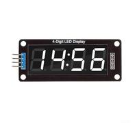 Para Arduino TM1637 4 Bit LED Display Común Ánodo Tube, para Proyectos de Reloj Digital (Blanco)
