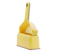 Para arenero para gatos | Pala heces profunda con mango largo, juego para arenero portátil con tamiz para bandejas, para dormitorio, casa, sala de estar