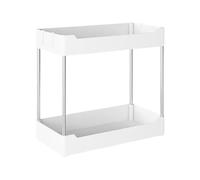 Para armarios de baño - Soporte giratorio multiusos compacto que ahorra espacio, revestimiento resistente a la corrosión | Estante de almacenamiento deslizante para herramientas para el cabello