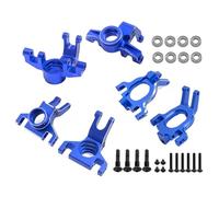 Para ARRMA 1/10 Para KRATON 4X4 4S V2 Para BLX 1/8 Para Mojave Copas Dirección Aleación Aluminio Con Rodamientos Juego Completo Piezas Mejora Rc Maquetas Piezas(Blue)