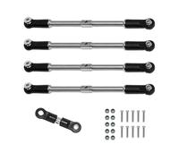 Para ARRMA 1/8 6S Para KRATON Para OUTCAST BIG Para ROCK 1/7 Kit Varilla Dirección Acero Inoxidable Piezas Mejora Coche RC Barra Acoplamiento Rc