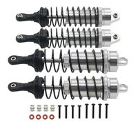 para Arrma 3s para Mega550 para Senton para Granite para Typhon 1/10 Juego 4 Amortiguadores Delanteros Y Traseros Aleación Completa Amortiguador Ajustable RC
