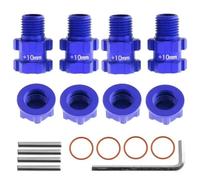 Para ARRMA 3S Para SENTON Para VORTEKS Para Typhon Big Para Rock Para Granite 1/10 Hexagonal Rueda Metal 14 Mm A 17 Mm Piezas Actualización Coche RC Piezas(Blue)