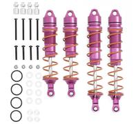 Para Arrma 6s Para Kraton 1/8 Aleación Delantero Y Trasero Amortiguadores RC Repuestos Mejoras Camión Amortiguador Roscado(Pink)