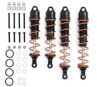 Para Arrma 6s Para Kraton 1/8 Aleación Delantero Y Trasero Amortiguadores RC Repuestos Mejoras Camión Amortiguador Roscado(Black)