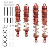 Para Arrma 6s Para Kraton 1/8 Aleación Delantero Y Trasero Amortiguadores RC Repuestos Mejoras Camión Amortiguador Roscado(Red)