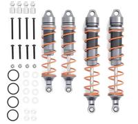 Para Arrma 6s Para Kraton 1/8 Aleación Delantero Y Trasero Amortiguadores RC Repuestos Mejoras Camión Amortiguador Roscado(Gray)