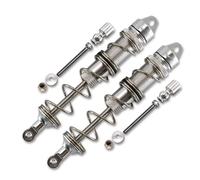 Para Arrma Fireteam Big Para Rock Para Mojave 1/7 1/8 Para Kraton Para Outcast Para TALION Exb 6S ARA330779 ARA330622 Amortiguador Trasero Metal 135 Mm Accesorios RC(Silver)