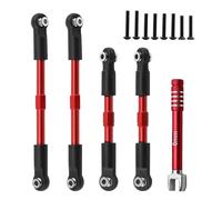 para Arrma para Gorgon 4x2 para Vorteks 2WD Fury Mega 550 Quake 1/10 Tensores Metálicos Brazos Suspensión Convergencia Juego Piezas Articulación RC Coches Repuestos
