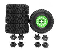 Para Arrma Para HSP Para HPI Para Traxxas 1:8 Neumáticos Todoterreno Ruedas 4 Uds 126x48 Mm RC Coche Todoterreno Para Buggy Haul Truck Accesorios RC Reemplazos Repuestos(Green)