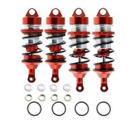 Para Arrma Para Ilimitado Para Infracción Para Delito Grave F1 Cruzar Límites Para Firebird 1/7 Amortiguadores Metálicos Delanteros Y Traseros Amortiguador Rc(Red)