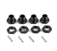 Para Arrma Para Infraction Para Limitless Para Felony 6S 1/7 Para Typhon 6S 1/8 De Para Cubo Hexagonal Rueda Metal 17 Mm Con Tuerca Piezas RC RC Reemplazos Repuestos(Black)