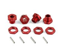 Para Arrma Para Infraction Para Limitless Para Felony 6S 1/7 Para Typhon 6S 1/8 De Para Cubo Hexagonal Rueda Metal 17 Mm Con Tuerca Piezas RC RC Mejoras(Red)