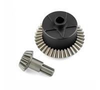 Para Arrma Para Kraton Para Senton Big Para Rock Para Granite Para Outcast 4x4 1/10 Piezas Mejora Caja Diferencial Metal Engranaje Entrada 37T 13T Piezas ReparacióN Rc(Black)