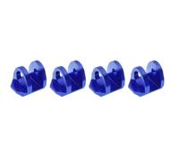 Para Arrma Para Mini Para MOJAVE Para GROM Para Granite Para Grom Para Typhon 1/14 1/18 4 Piezas De Protector Tapa Protección Amortiguador Metal Piezas(Blue)