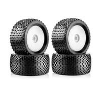 Para Arrma Para Traxxas Para Redcat Para Losi 1:8 Neumáticos Ruedas 140 Mm Neumático Hexagonal 17 RC Para Buggy Autos Carreras Actualizaciones Reemplazo Neumáticos RC(White)