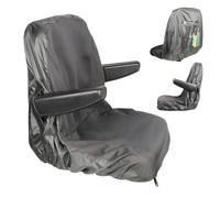 para asiento de cortacésped: tela resistente al agua + práctico diseño de bolsillo, capa protectora de fácil ajuste, soporte de cojín reforzado, práctico accesorio para tractor cortacésped | par