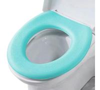para asiento de inodoro, fácil limpieza, gancho cómodo | Funda de inodoro suave, gruesa, lavable, antideslizante, reutilizable, absorbente, de secado rápido, tamaño universal