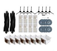 Para aspiradora robótica Eufy para Omni C20, kit de accesorios de 36 piezas con 8 filtros HEPA que capturan partículas de hasta 0,3 micras, reutilizable, lavable