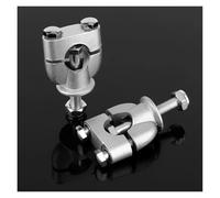 para ATV Motocicleta 1 Par De Abrazaderas De Montaje De Manillar De 7/8' 22 Mm Plateadas Elevadores De Manillar De Motocicleta