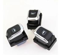 para Audi A4 S4 Q5 B8 2008 2009 2010 2011 2012 2013 2014 8KD959851A 8KD959855 Botón de Interruptor de Control de elevalunas eléctrico Cromado Color: 1 Juego (8KD959855)