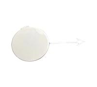 para Audi A6 2012-2015, 4G0807241 4G0807241GRU, Lado Derecho del Pasajero, Tapa del Gancho de Remolque del Parachoques Delantero (sin Pintar) (Blanco)