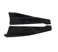 Para Audi Universal 48CM Longitud Falda Lateral Coche Parachoques Spoiler Splitter Accesorios Alerón Pegatina Decorativa Ala Aletas(Bright Black)