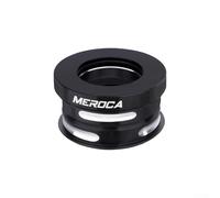 Para auriculares de bicicleta de 44 mm integrados para aleación de aluminio CNC con rodamientos dobles sellados para tubo de dirección de 28.6 mm plegable para bicicleta para piezas de repuesto (negro