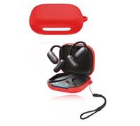 Para auriculares Soundcore AeroFIT 2, funda de silicona suave impermeable, a prueba de golpes y resistente a los arañazos, ideal para protección diaria, color rojo