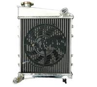 Para Austin Para Rover Para Cooper S Morris 1275 GT MT 1967-1991 TODOS LOS O Para VENTILADOR Radiador aluminio 40 mm Radiadores motor,Enfriador de aceite(Radiator And 1 Fan)