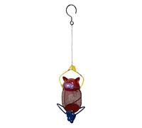 para Aves con Protector para Gatos - Estación con Marco Metálico en Forma de Gato | Resistente para Colibríes Pequeños con Gancho,para Observación de Vida Silvestre en Jardín, Fácil de Rellenar y