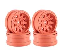 Para Axial 1/10 4 Uds Plástico Beadlock 1,9 "rueda Para Cubo Llanta RC Crawler Modificación Reparación Coche RC Reemplazos Repuestos(Orange)
