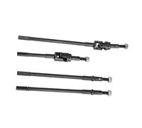 Para Axial 1/6 4WD Para SCX6 Para Jeep Para JLU Para Wrangler Ejes Universales Junta Delantera Y Trasera Eje Transmisión CVD Ejes Transmisión Dogbone Piezas De Coche RC Árboles De Transmisión(Set)