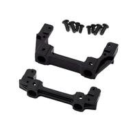 Para Axial 90047 Para Wrangler Para SCX10 II 90046 1/10 Soportes Parachoques Riel Delantero Metal Soporte Servo Piezas Actualización Para Coche RC Crawler Piezas(Black)