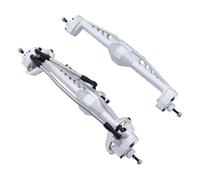 Para Axial Para Capra 1,9 Para UTB AXI03004 AXI03000T1 T2 Para Buggy F9 Eje Portal Trasero Delantero CNC Piezas Integradas Aluminio Mecanizado RC Ejes(Silver,1set)