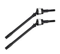 Para Axial Para SCX10 1/10 Eje Transmisión Delantero Trasero Acero Duro CVD RC Crawler Piezas Opcionales Actualización Componentes Rc(Silver front)