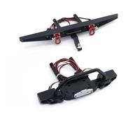 Para Axial Para Scx10 90046 90047 Traxxas Para Trx4 Para Trx-4 1/10 Parachoques Trasero Delantero De Metal Con Luces RC Crawler Piezas Mejora Maquetas Parachoques RC(1 set)
