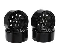 Para Axial Para SCX10 90046 Para TRX4 Para Redcat GEN8 1:10 4 Uds Llantas Metal 1,9 "Beadlock 3 Estilos Coche Trepador Control Remoto RC Reemplazos Repuestos(Black)