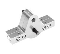 Para Axial Para SCX10 D90 D110 1/10 Caja Transferencia CNC Aluminio 17T/37T Con Puente Chasis Coche RC Crawler 4WD Pieza Mejora RC Mejoras(Silver)