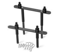 Para Axial Para Scx10 II 90046 90047 1/10 Metal Fibra Carbono Delantera Trasera Carcasa Columna Cuerpo Poste RC Coche Crawler Accesorios Actualización Reemplazo Uso Accesorio RC(Black)